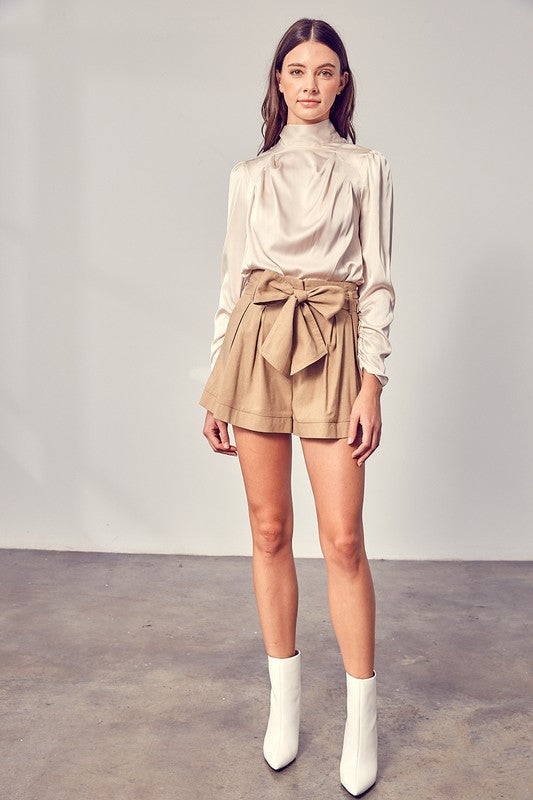 Front Tie Shorts