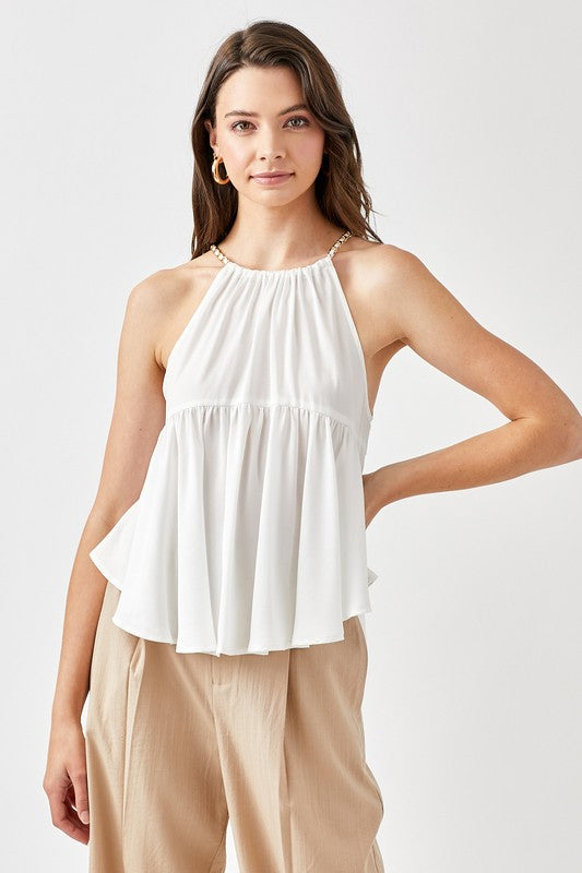 Halter Neck Flowy Top