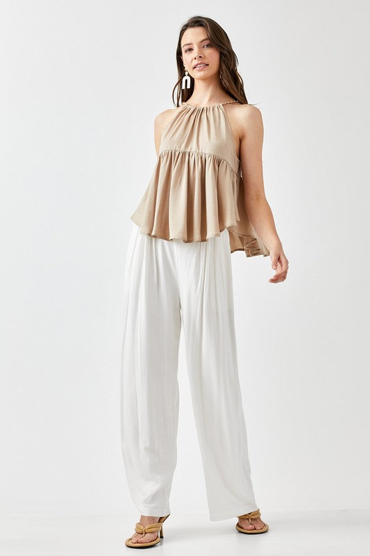 Halter Neck Flowy Top