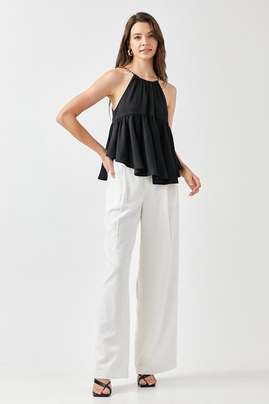 Halter Neck Flowy Top