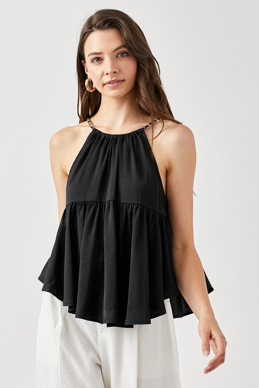 Halter Neck Flowy Top