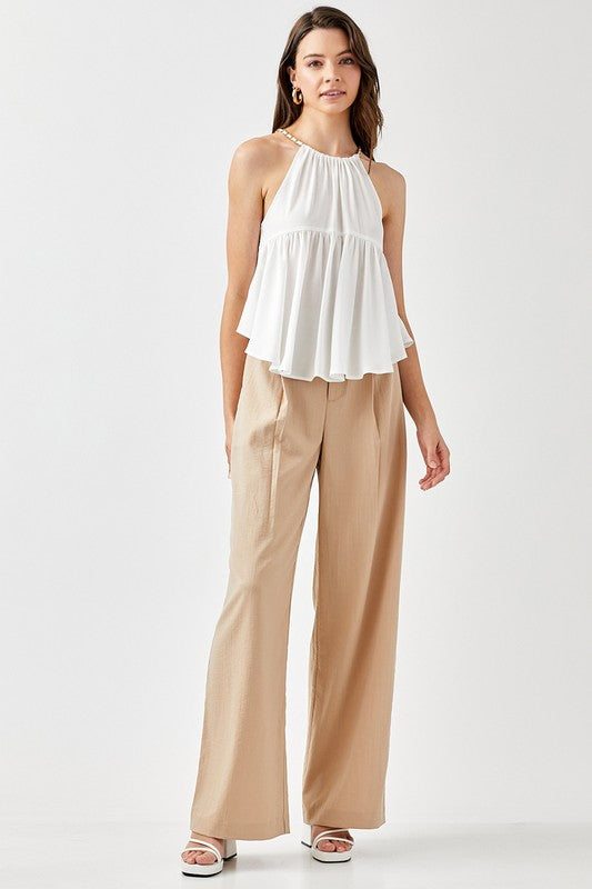 Halter Neck Flowy Top