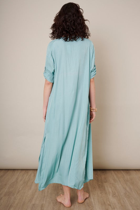 Button Beach Cover Up