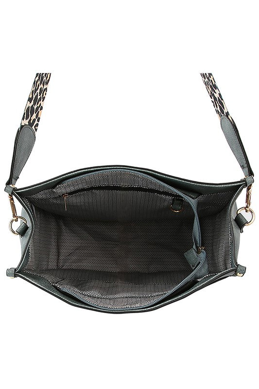 Leopard Guitar Strap Crossbody Bag