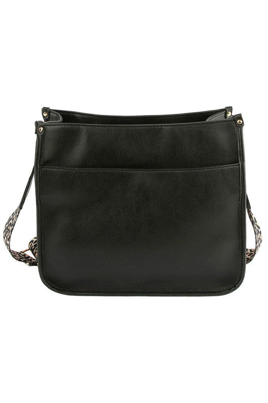 Leopard Guitar Strap Crossbody Bag
