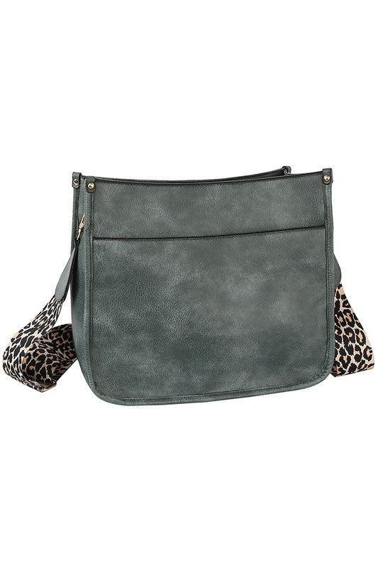 Leopard Guitar Strap Crossbody Bag