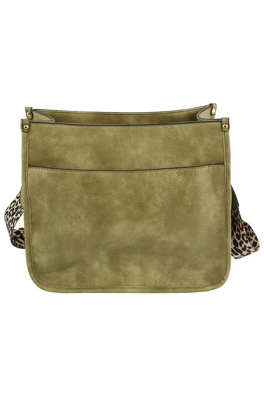 Leopard Guitar Strap Crossbody Bag