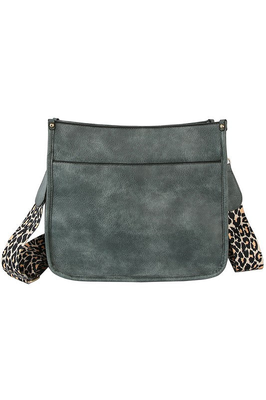Leopard Guitar Strap Crossbody Bag