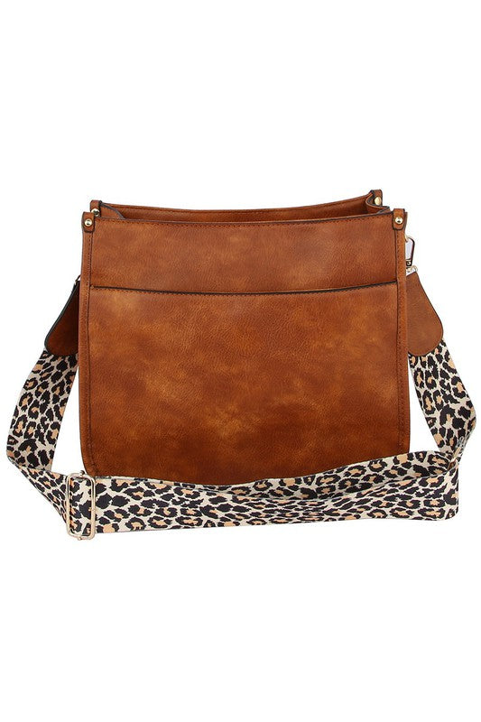 Leopard Guitar Strap Crossbody Bag