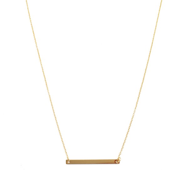Classic Horizontal Bar Necklace