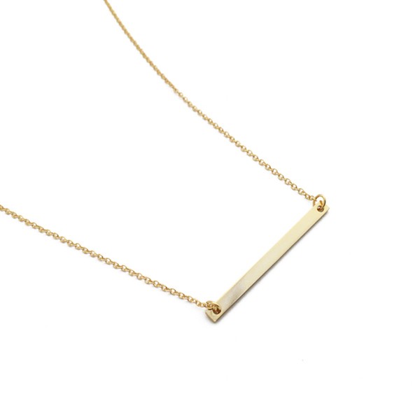 Classic Horizontal Bar Necklace