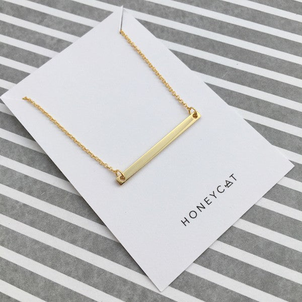 Classic Horizontal Bar Necklace