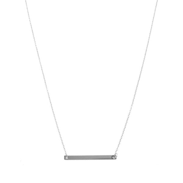 Classic Horizontal Bar Necklace