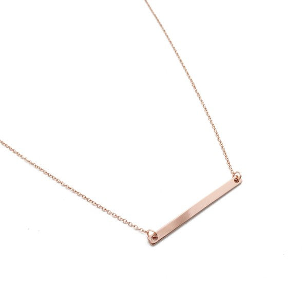 Classic Horizontal Bar Necklace