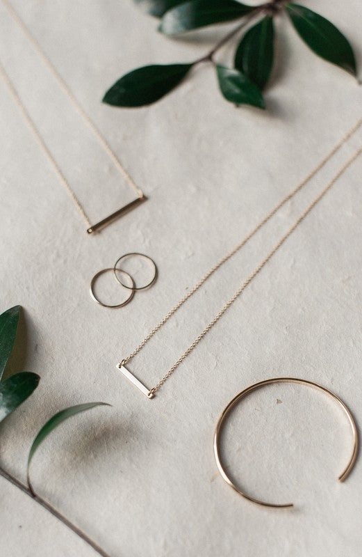 Classic Horizontal Bar Necklace