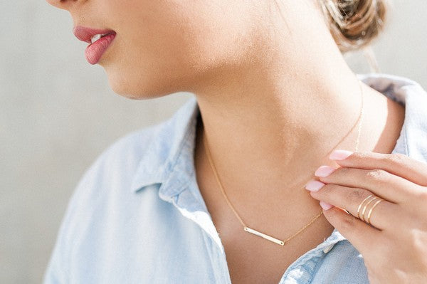 Classic Horizontal Bar Necklace