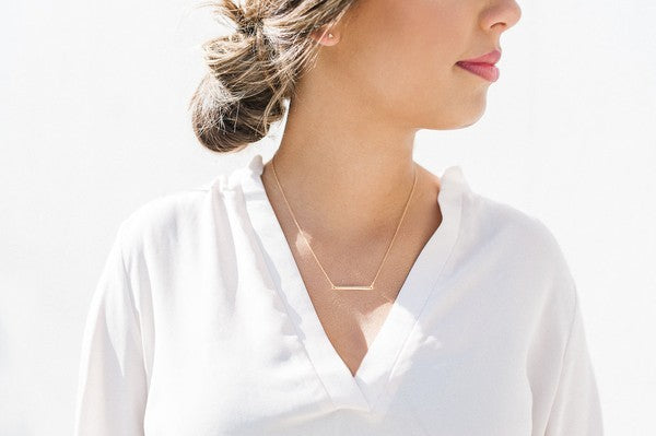 Classic Horizontal Bar Necklace