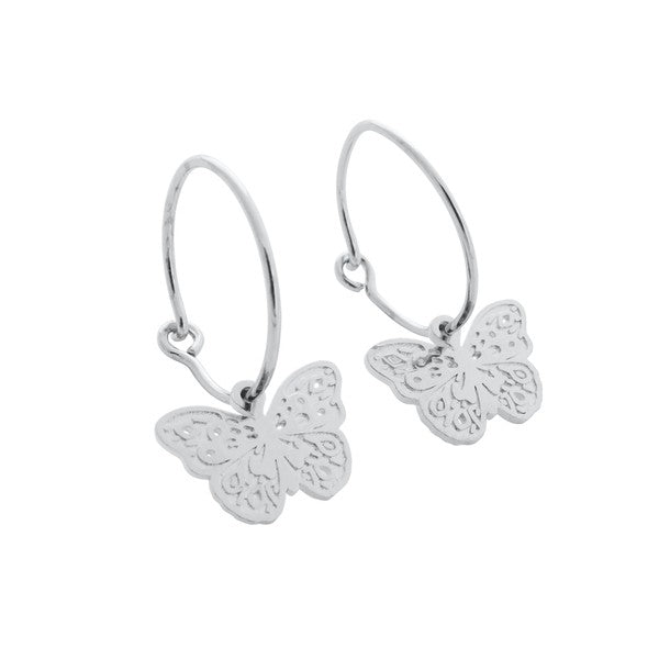 Magic Charm Butterfly Hoops