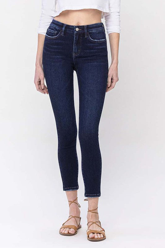 High Rise Ankle Skinny Jeans