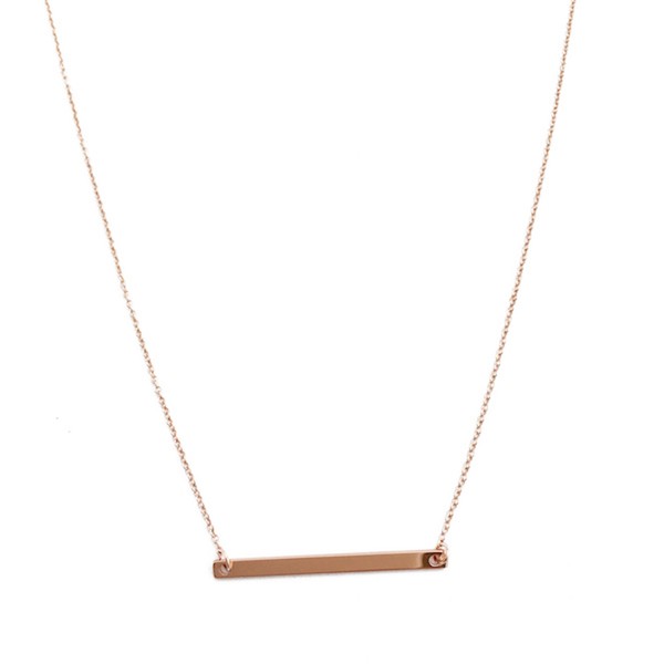 Classic Horizontal Bar Necklace